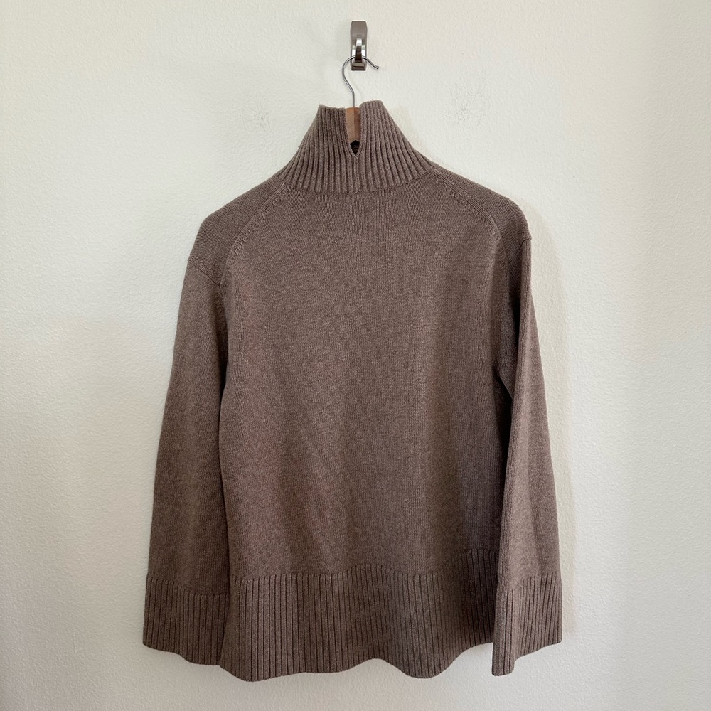 & Other Stories Brown Turtleneck Sweater - Picture 2 of 5